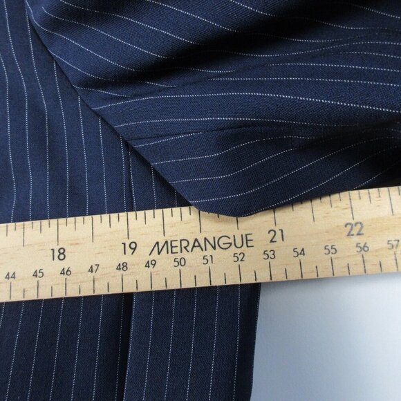 Brooks Brothers Stellita Fit Blazer Women 14 Blue Striped Wool Career Office 578 - Picture 9 of 11